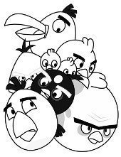 Malowanki do druku Angry Birds online