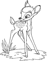 Bambi kolorowanka