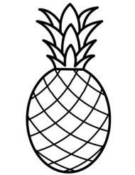 Ananas kolorowanka