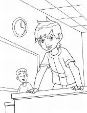 Ben 10 coloring page