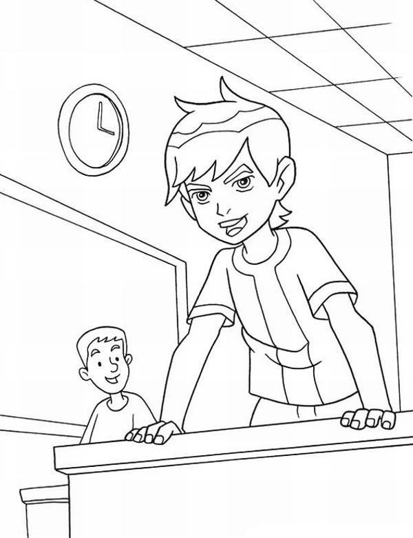 Colouring page Ben 10