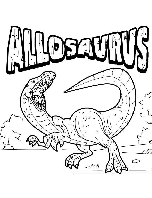 Kolorowanki z dinozaurami