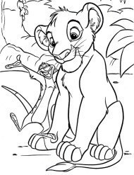 Simba lew kolorowanka