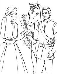 Barbie and Ken to color