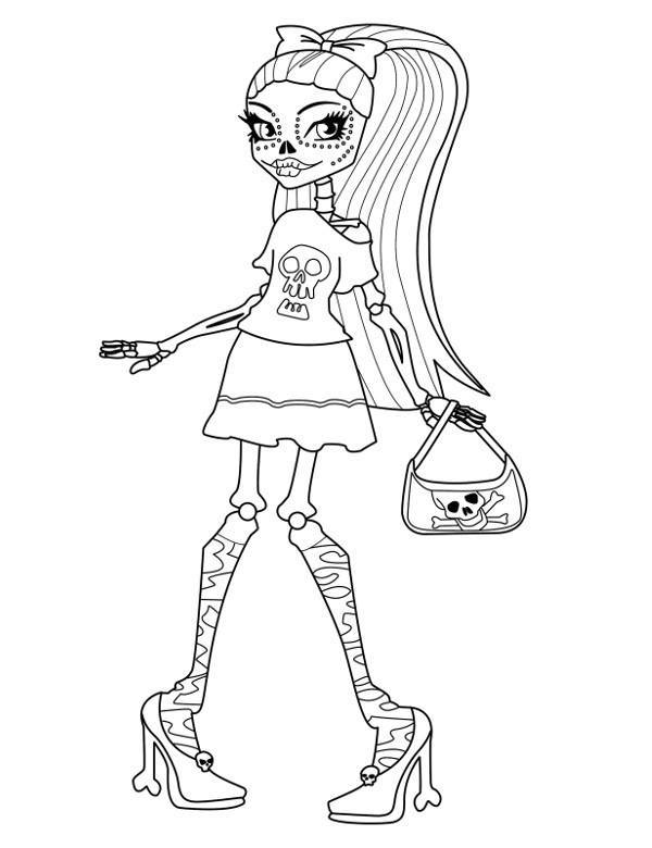 Malowanka z bajki Monster High