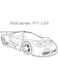 McLaren kolorowanka samochód wyścigowy