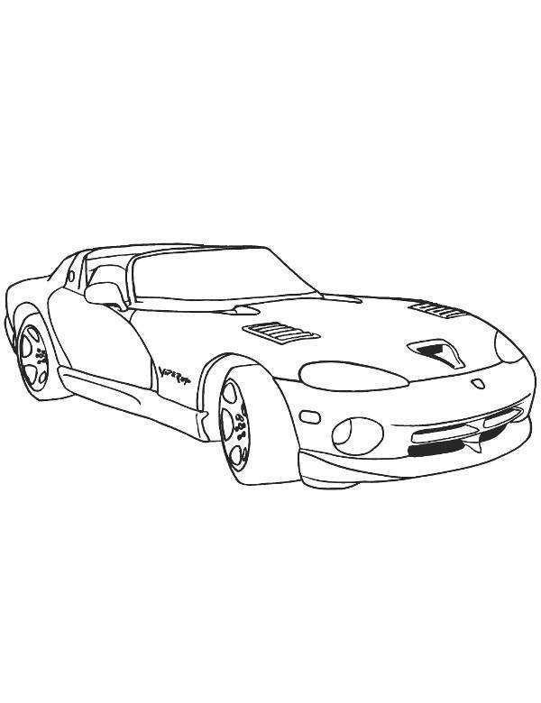 Kolorowanka Dodge Viper