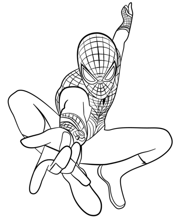 Spiderman kolorowanka 