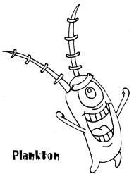 Plankton z bajki Spongebob