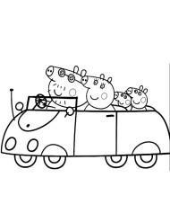 Malowanki kolorowanki Świnka Peppa