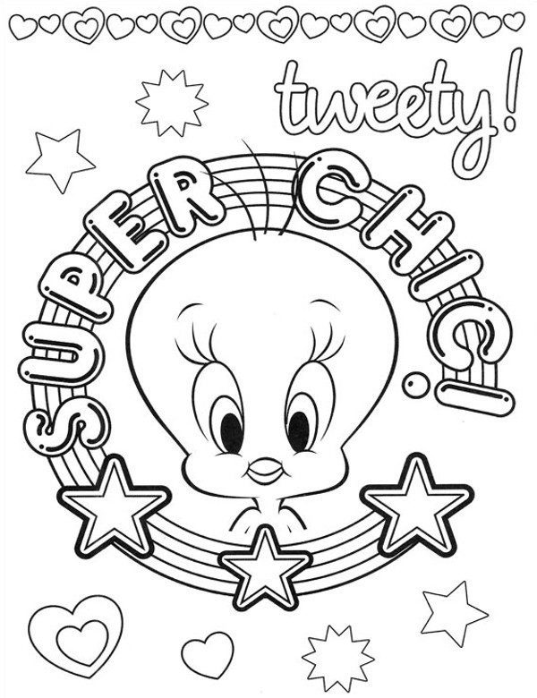Tweety Super Chic kolorowanka
