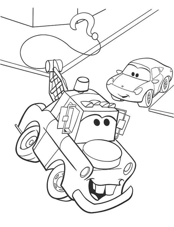 Obrazek do wydrukowania bajka Cars