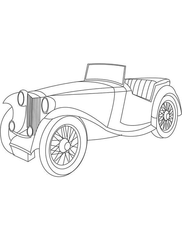 Kolorowanka stary samochód oldtimer