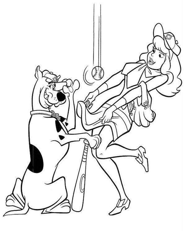 Malowanka kolorowanka Scooby doo