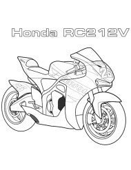 Honda motor kolorowanka