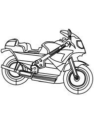 Kolorowanka motocykl sportowy realistyczny