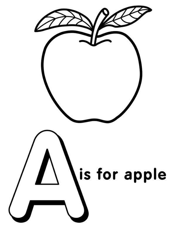 Letter A is for Apple angielski alfabet dla dzieci