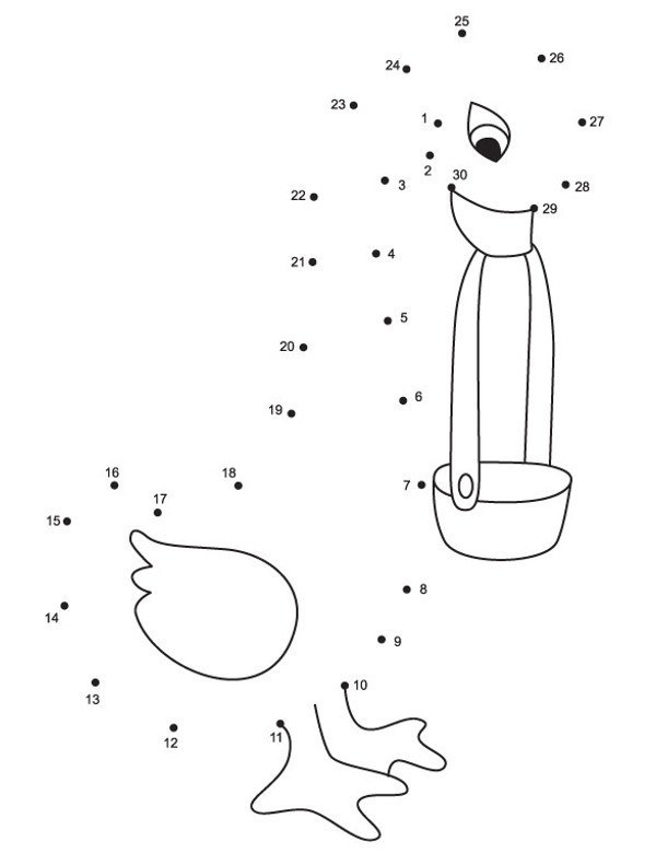 Połącz numery - obrazek dla dzieci do wydruku