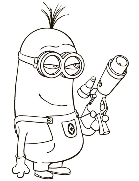 Darmowa kolorowanka z Minionkami