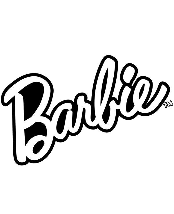 Barbie Logo Coloring Page   155+ Popular SVG Design