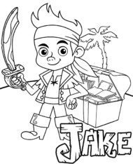Jake i Piraci z Nibylandii kolorowanka do druku