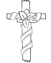 Malowanka z krzyżem chrześcijańskim