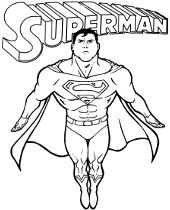 Superman komiksowe kolorowanki dla dzieci i młodzieży