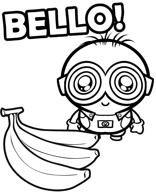 Bello malowanka z bajki Minionki
