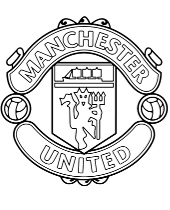 Darmowa kolorowanka z logiem Manchesteru United