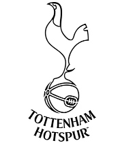 Kolorowanka do druku z logo Tottenhamu