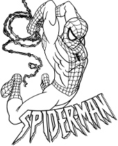 Spiderman kolorowanki do wydruku lub pobrania