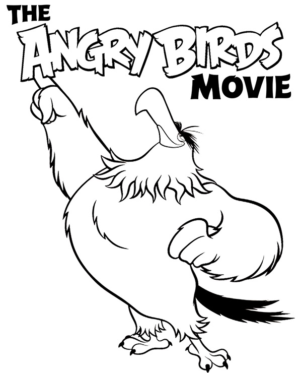 Potężny orzeł kolorowanka Angry Birds