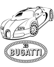 Samochód Bugatti Veyron kolorowanka do wydruku