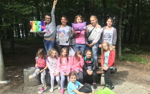 Dzieci na kolonii letniej
