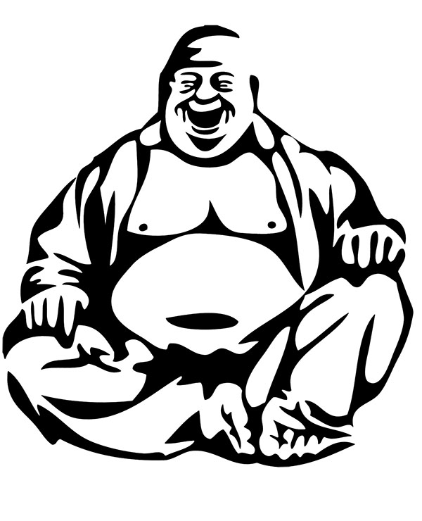 Tatuaż Budda kolorowanka do wydruku