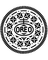 Kolorowanka z tatuażem ciasteczka Oreo