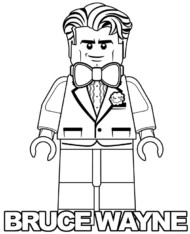 Bruce Wayne kolorowanka Lego Batman