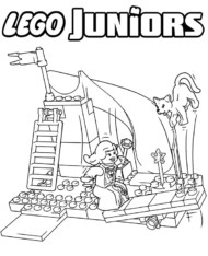 Kolorowanka z klockami Lego Juniors plac zabaw