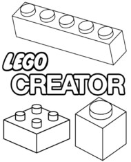 Logo Lego creators kolorowanka malowanka