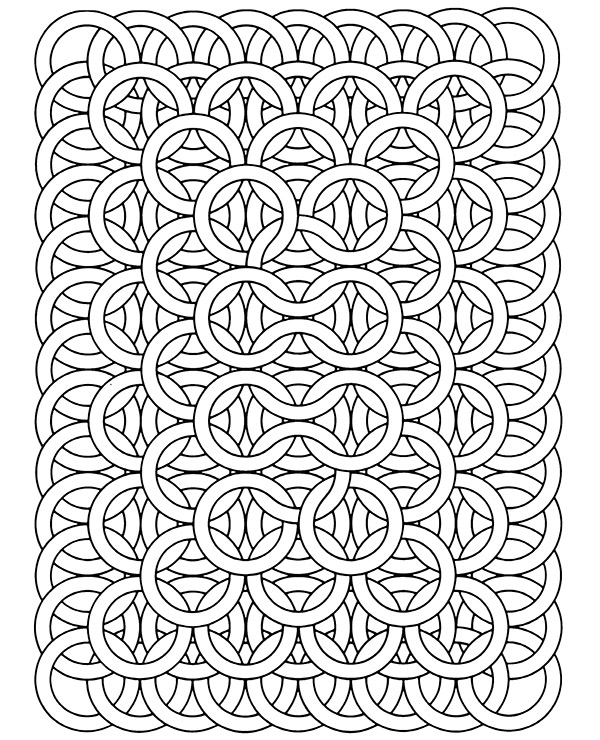 Mandala geometryczna z okręgami