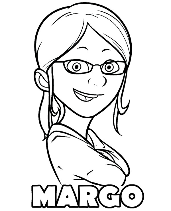 Margo z Minionków kolorowanka dla dziecka
