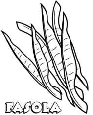 Fasolka szparagowa kolorowanka malowanka