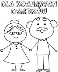 Dzień dziadków kolorowanki okolicznościowe do druku