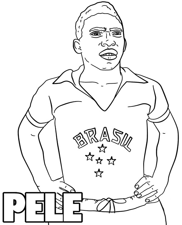 Pele najlepszy piłkarz w historii kolorowanka