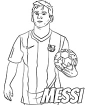 Messi piłkarz kolorowanki piłkarze