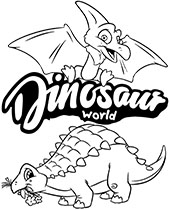 Dinozaury kolorowanki do wydruku dla dzieci z dinozaurami
