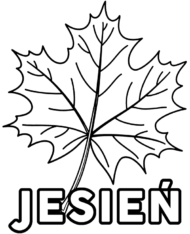 Logo jesień do kolorowania