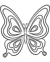 Motylek kolorowanka dla dzieci