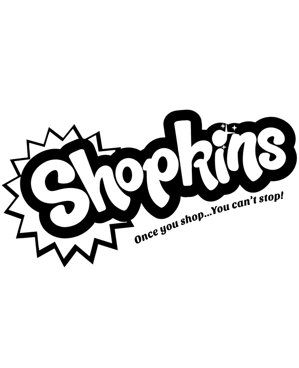 Oryginalne logo Shopkins kolorowanka do druku