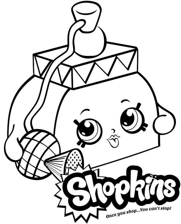 Shopkins kolorowanka Pretty Puff